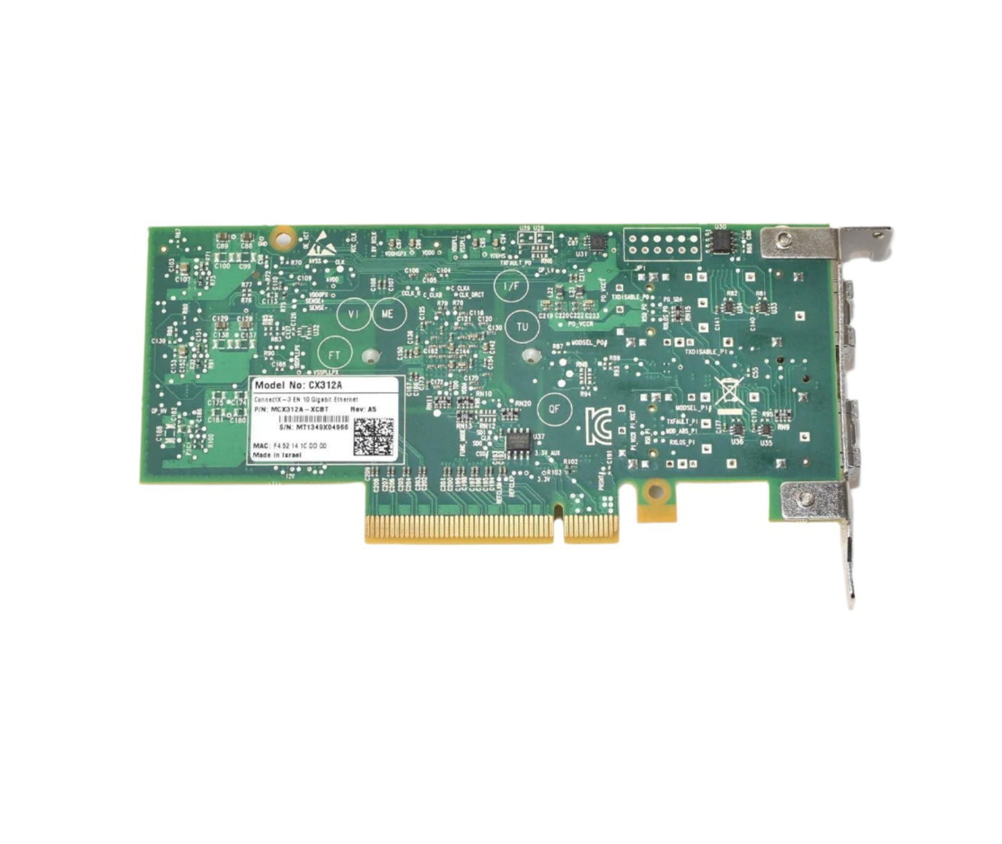 Mellanox MCX312A-XCBT CX312A ConnectX-3 EN 10GbE Dual-Port SFP+ NIC PCIe3.0 x8