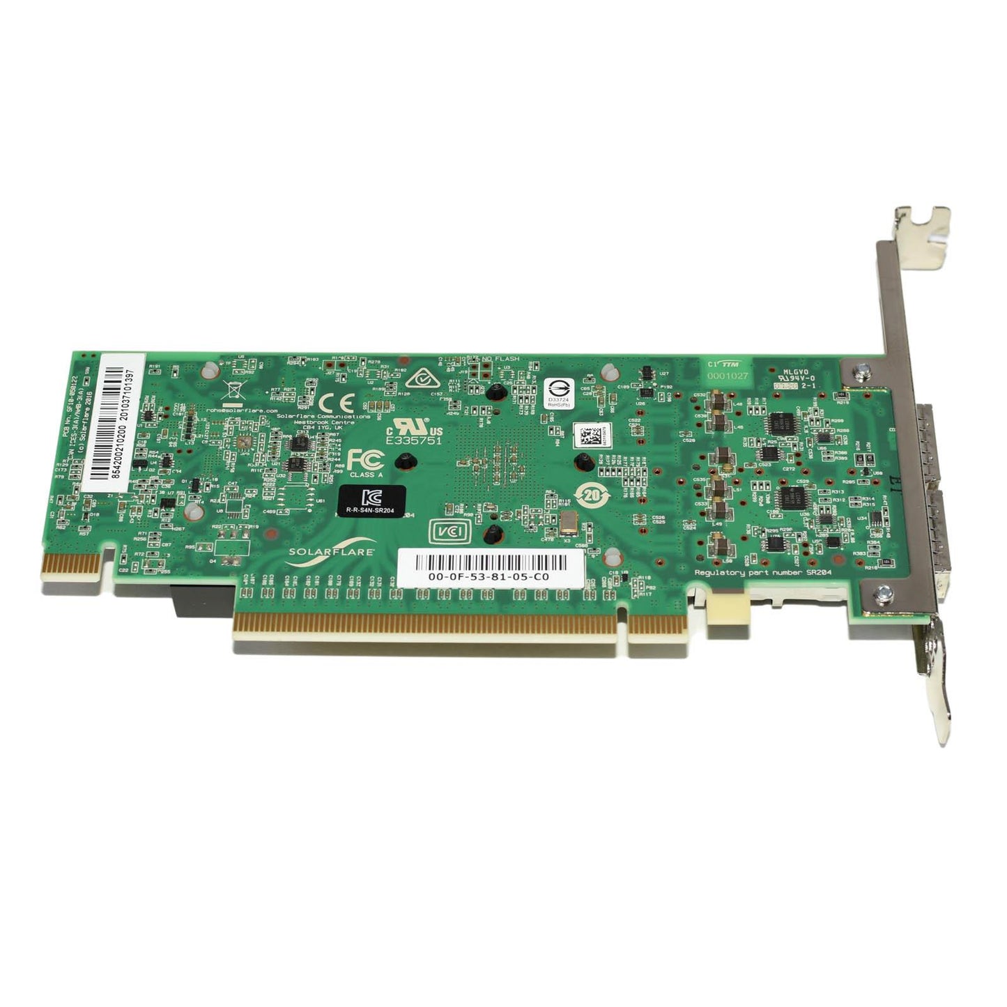 SolarFlare SFN8542-Plus 2-Port 40GbE QSFP+ PCIe 3.0 x16 Server NIC