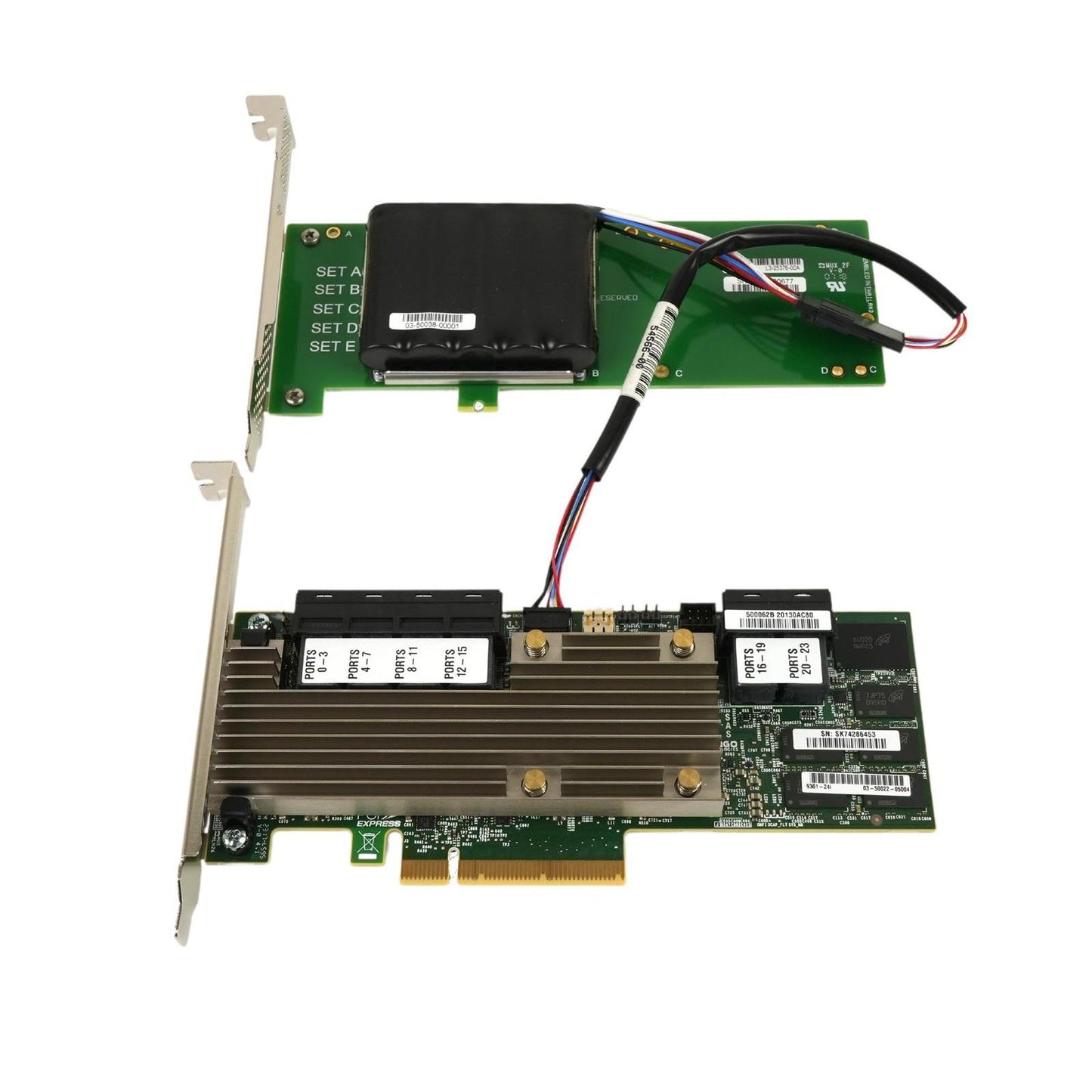 LSI MegaRAID SAS 9361-24i PCI-E 3.0 x8 SAS 24-Port 12Gb/s RAID Controller w/ BBU