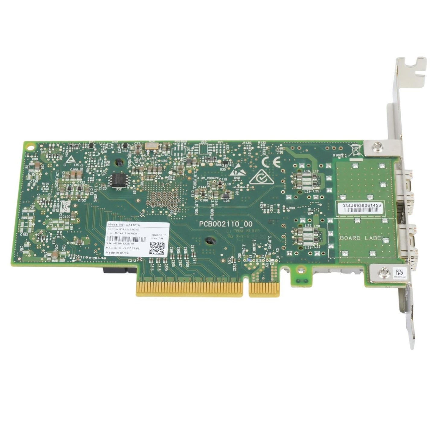 Mellanox MCX4121A-ACAT ConnectX-4 LX EN 2-Port 25GbE SFP28 PCI-e 3.0 x8 NIC