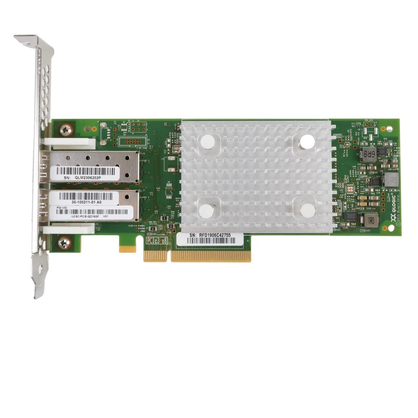 Cisco UCSC-PCIE-QD16GF QLE2692 16Gb/s 2-Port SFP+ Fibre Channel PCIe 3.0 x8 HBA