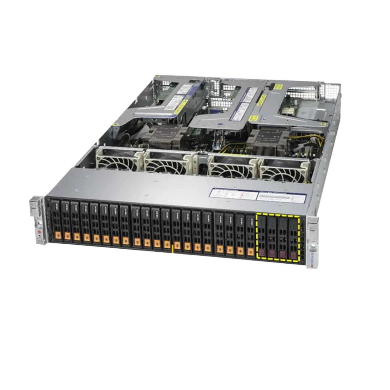 Supermicro SYS-2029UZ-TN20R25M 2x Xeon Gold 6140 2.3Ghz 192GB 20x NVMe 2U Server