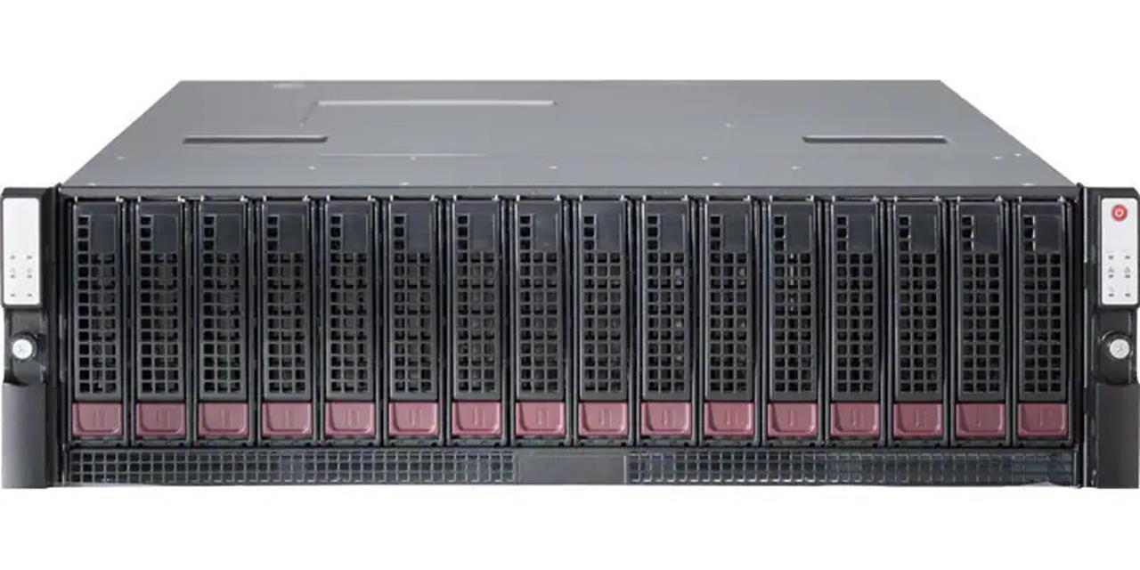 Supermicro 6038R-DE2CR16L 2x E5-2620v3 2.4GHz 16GB 3U Dual Node Storage Server