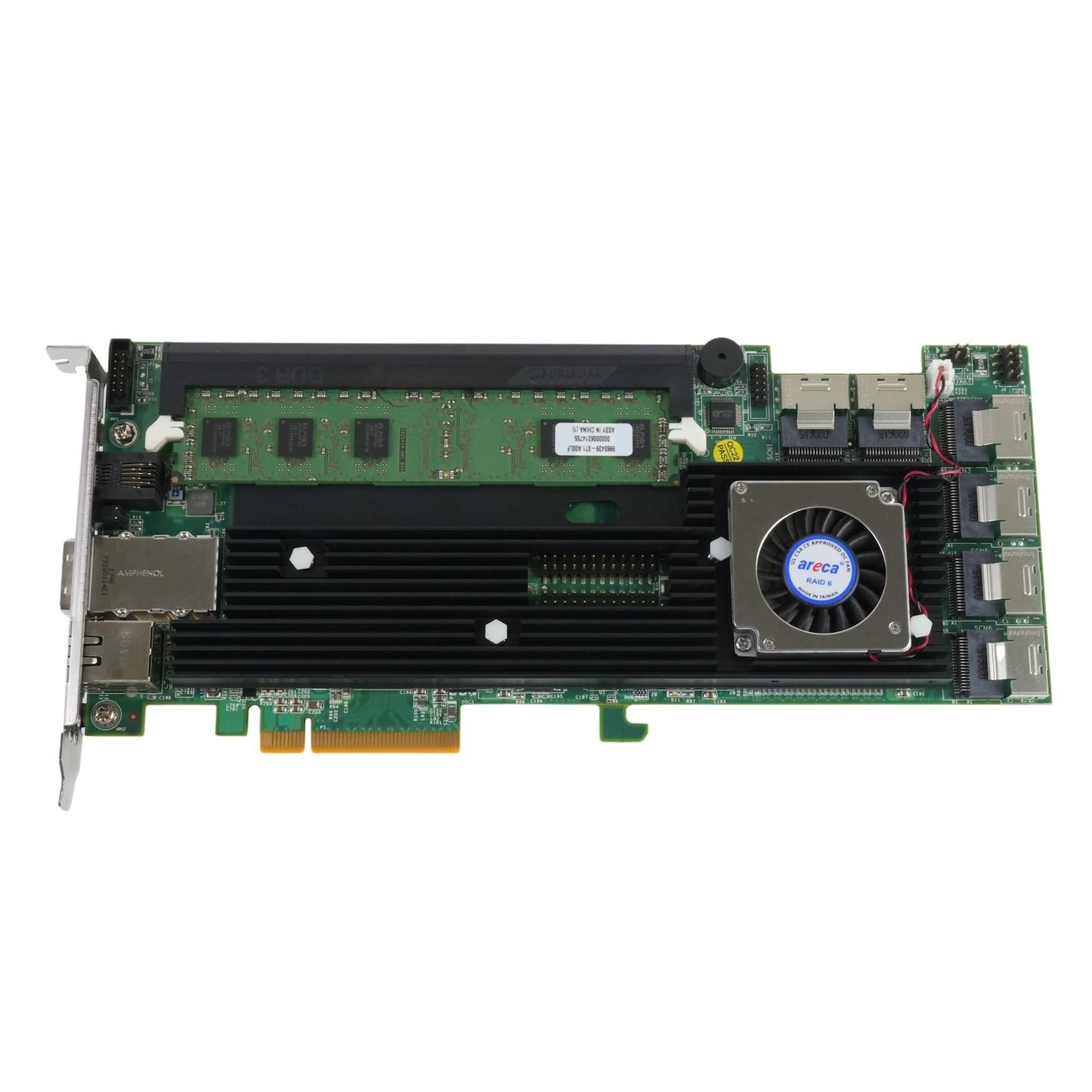 Areca ARC-1882IX-24 4GB 24-Port 6Gb/s SATA/SAS PCIe 3.0 RAID Controller Card