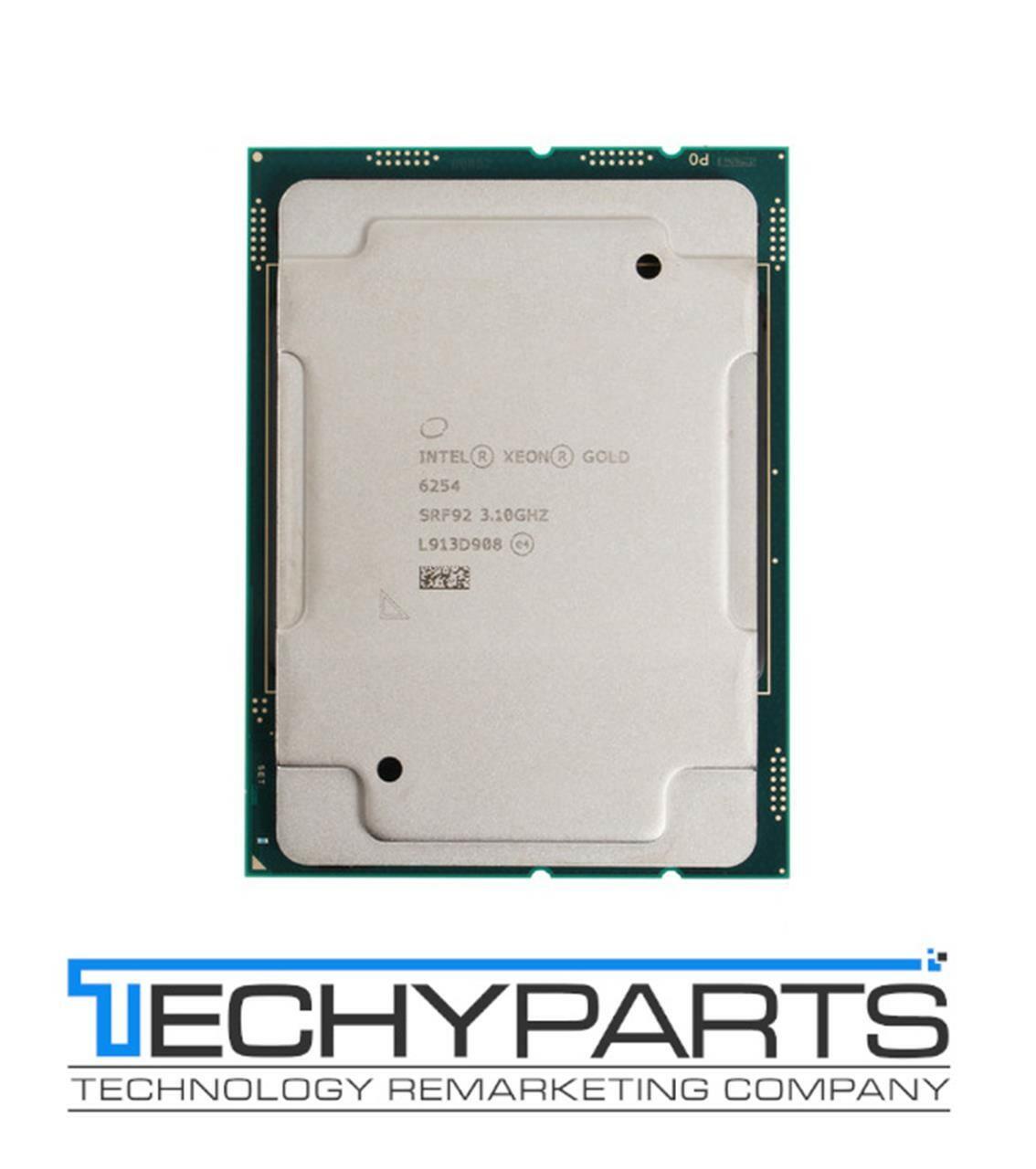 Intel SRF92 Xeon Gold 6254 3.1Ghz 18-Core 24.75M LGA3647 200W TDP Processor CPU