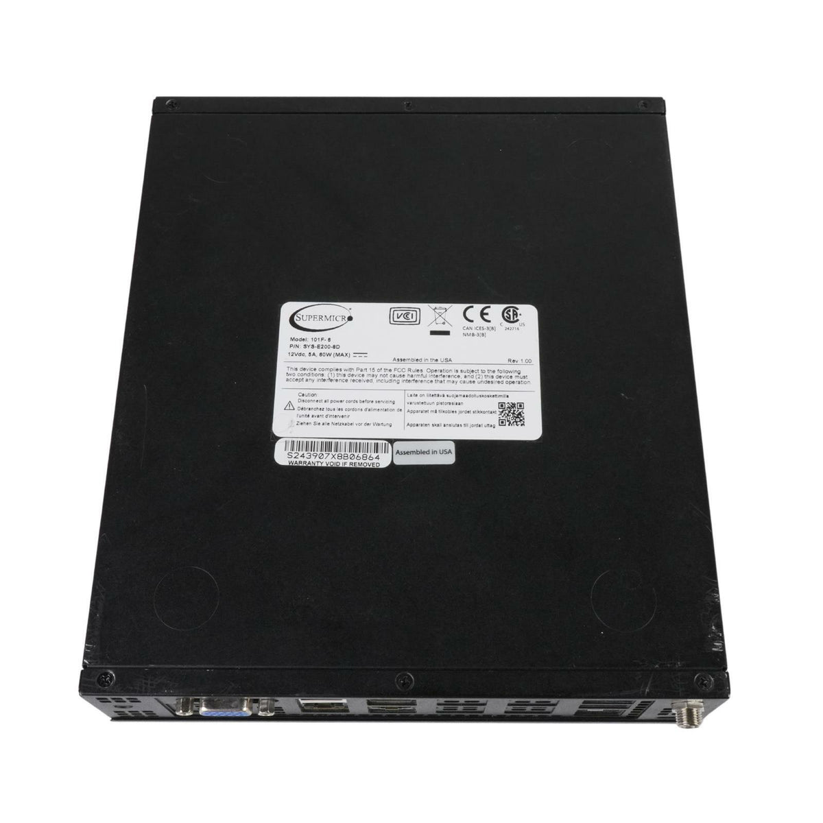 Supermicro SYS-E200-8D X10SDV-6C-TLN4F Xeon D-1528 32GB RAM 84W PSU Mini Server