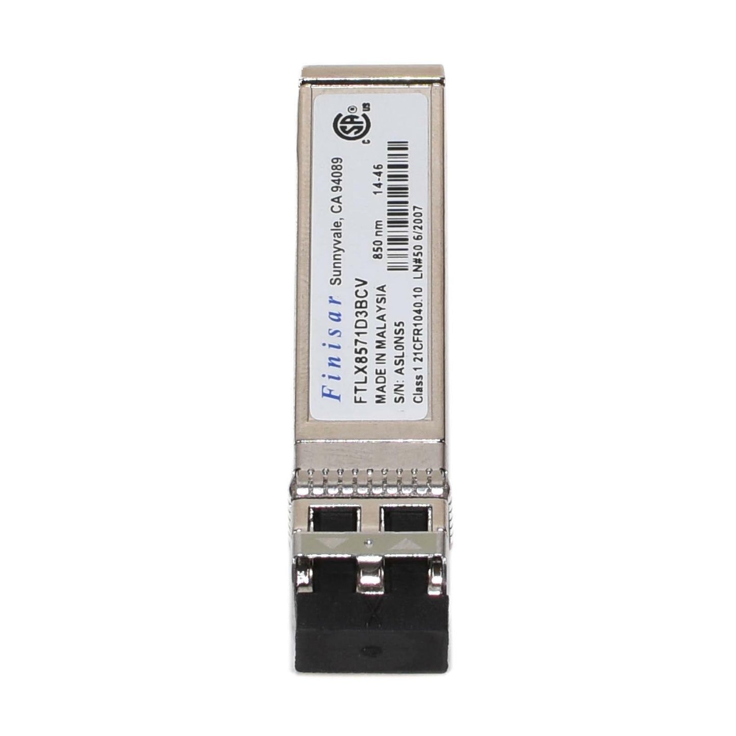 Finisar FTLX8571D3BCV 1/10G Dual Rate 10GBASE-SR 1000BASE-SX SFP+ FC Transceiver