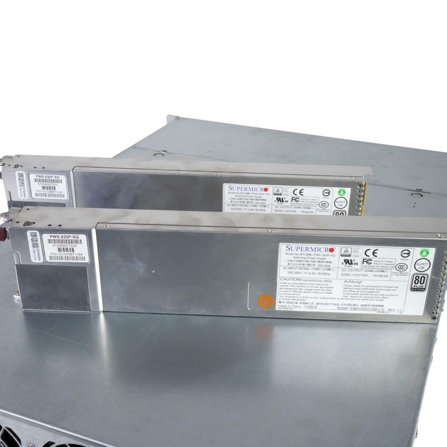 Supermicro CSE-846 24-Bay 4U Server Chassis BPN-SAS3-846EL1 2x 920W PWS-920P-SQ