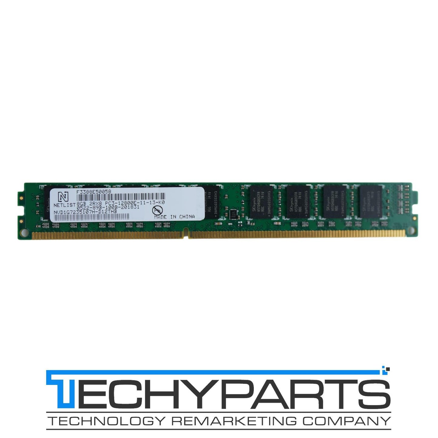 Netlist 8GB 2Rx8 DDR3-1600 PC3-12800E ECC 1.5V VLP UDIMM NVD1G7235107H-D12THB