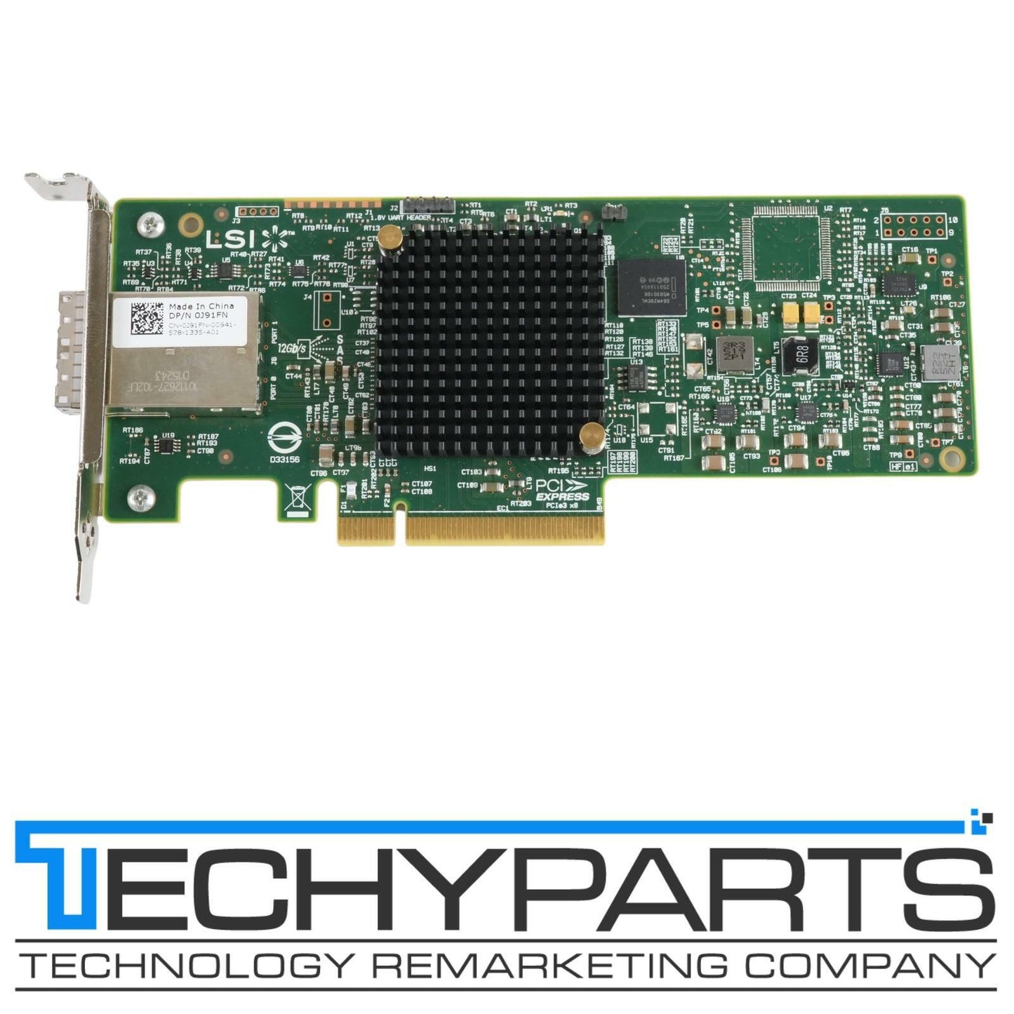 Dell J91FN LSI/AVAGO SAS9300-8E 8-port SATA 6Gbps/SAS 12Gbps PCI-E 3.0 x8 HBA
