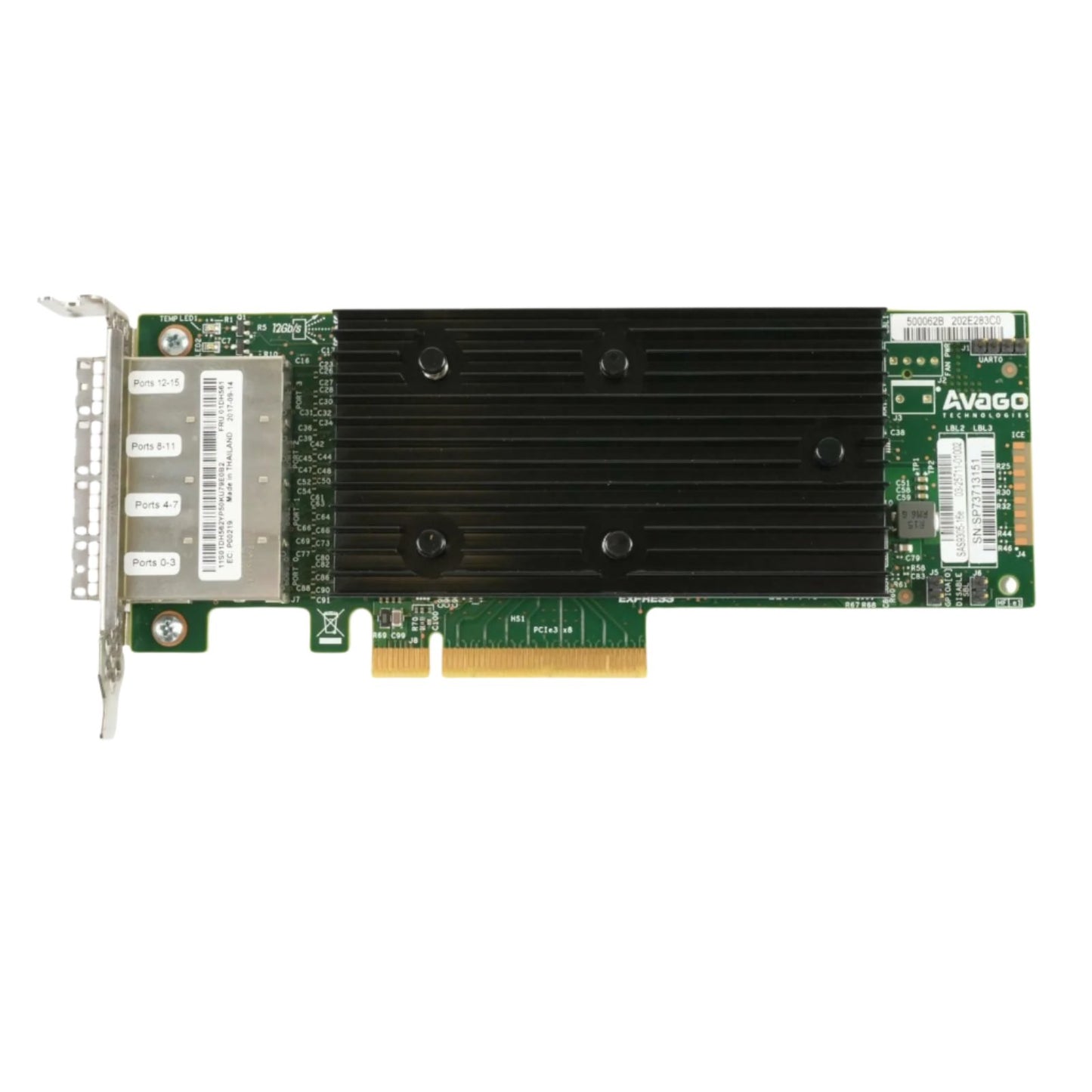 Lenovo 01DH561 LSI AVAGO Broadcom SAS 9305-16E 16-port 12Gbps SAS PCI-E 3.0 HBA