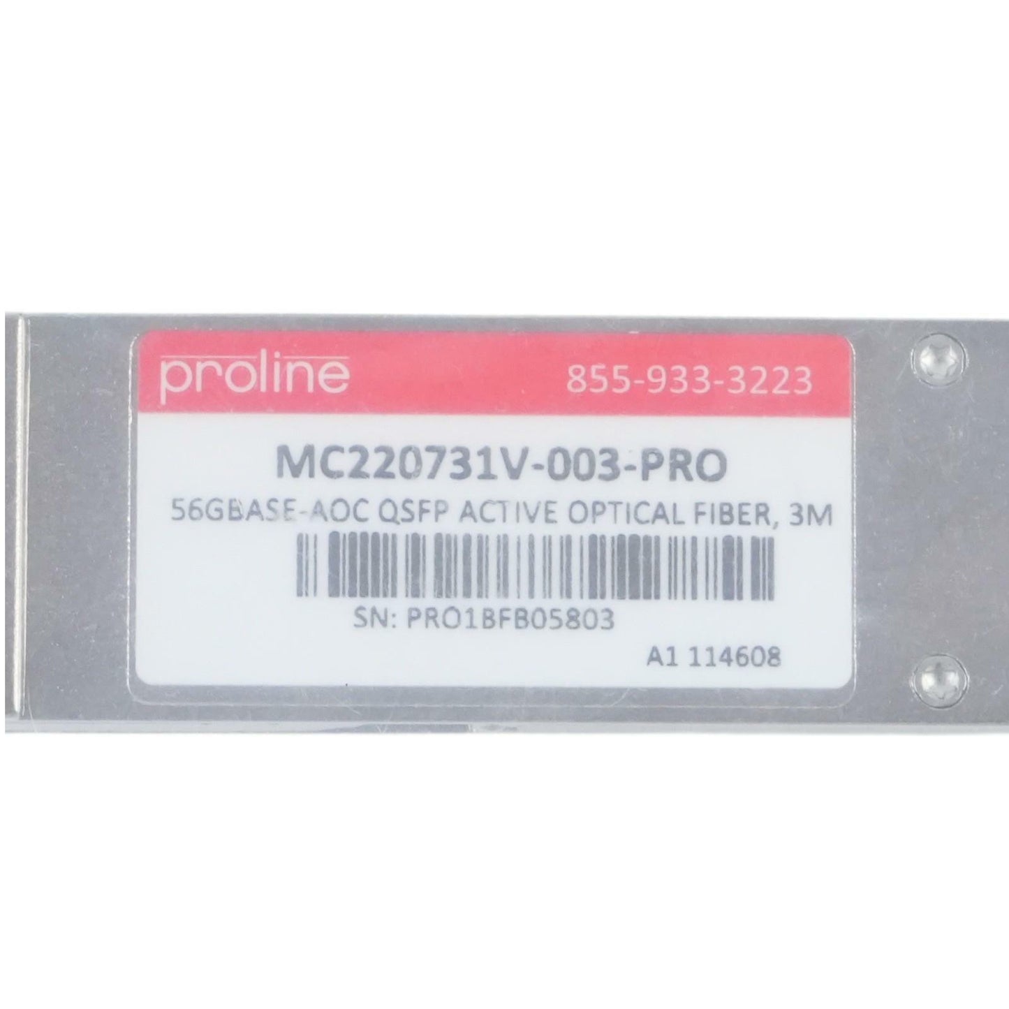 NEW PROLINE MC220731V-003-PRO 56GBps QSFP Active Optical Cable
