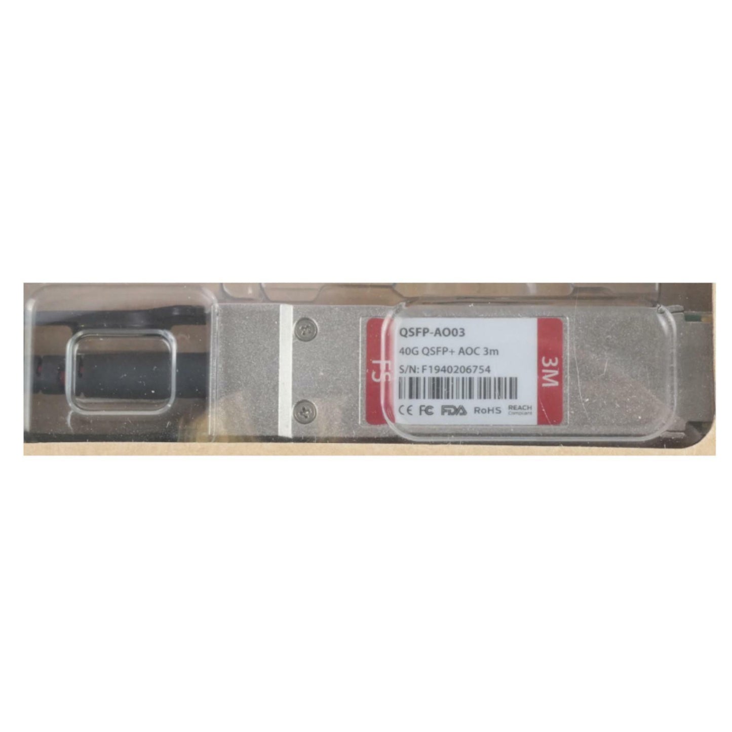 NEW FS 3m (10ft) 40G QSFP+ Active Optical Cable QSFP-AO03