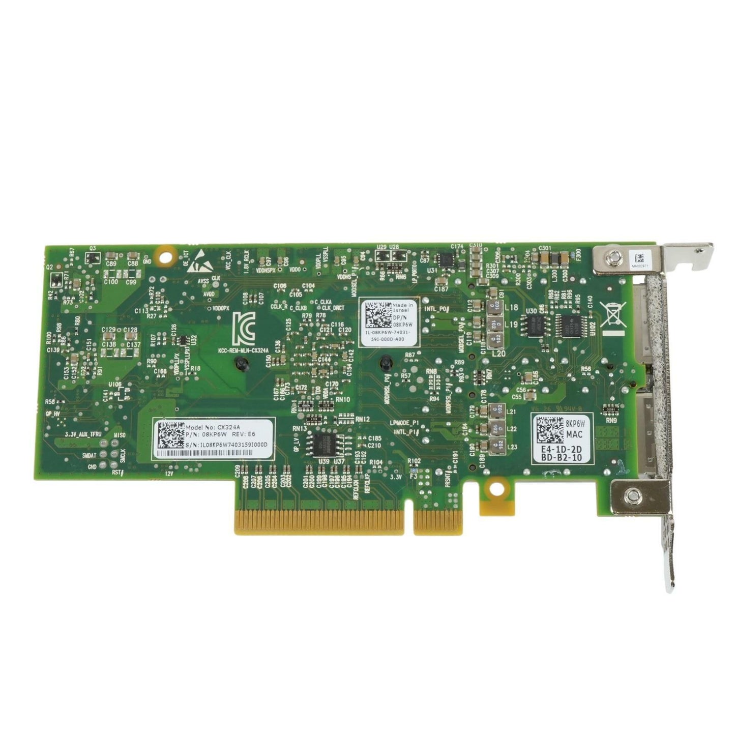 Dell 8KP6W Mellanox CX324A ConnectX-3 10/40Gbps 2-Port PCIe 3.0 x8 HCA