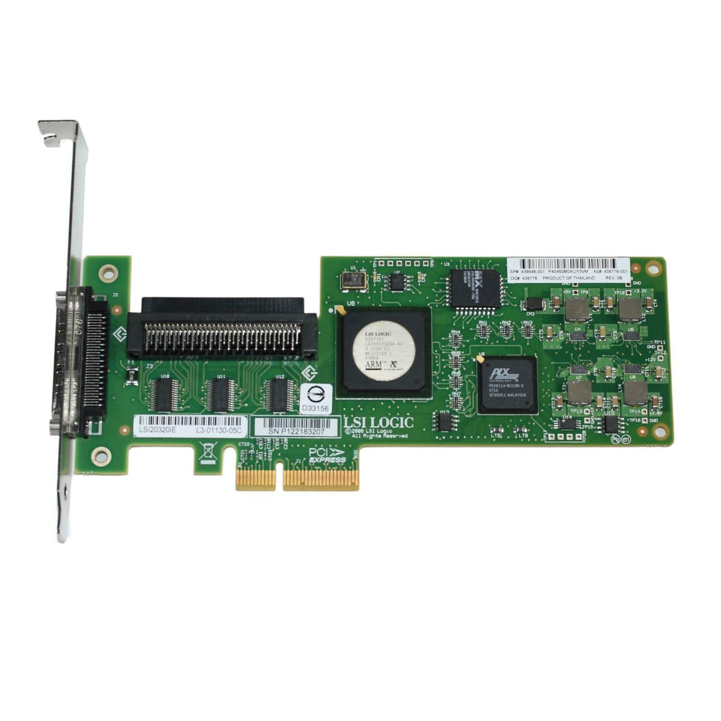 HP 439946-001 LSI LSI20320IE Ultra320 SCSI 1-Channel PCI-E x4 HBA 439776-001