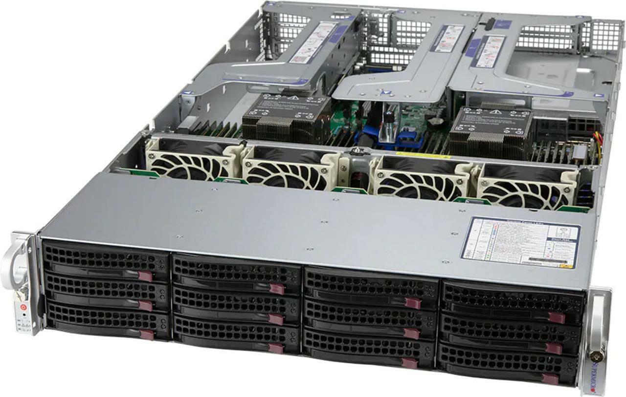 Supermicro SYS-620U-TNR X12DPU-6 2x Xeon Silver 4310 128GB RAM PCIe4.0 2U Server