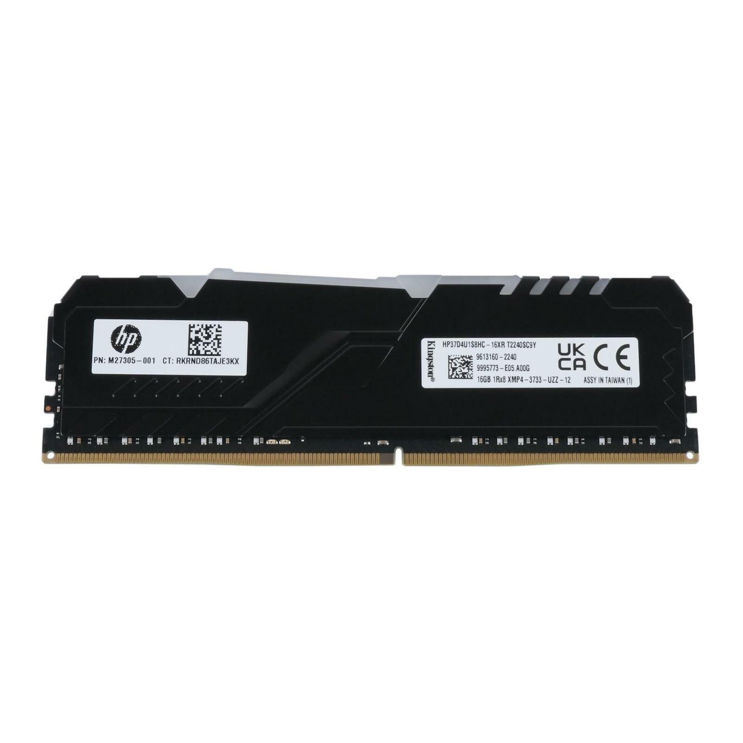 HP HyperX Fury 16GB 1Rx8 DDR4-3733 XMP 288-Pin UDIMM RGB Desktop RAM M27305-001