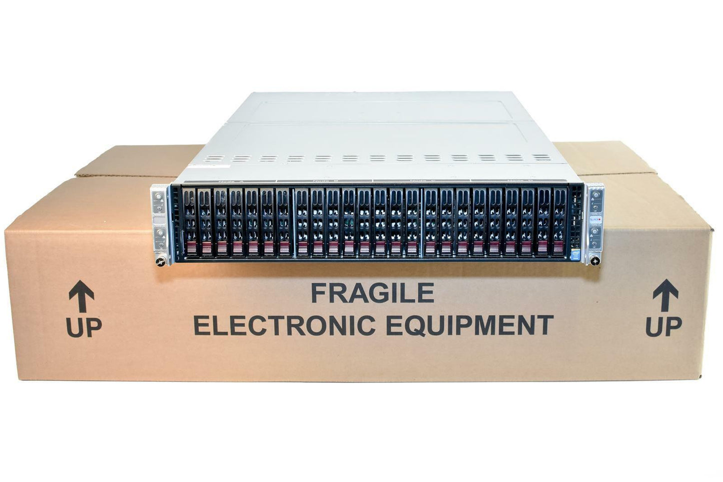 SuperMicro 2028TP-HC1R 4-Node 8x Xeon E5-2650v4 1TB RAM 8x 1.92TB SSD 2U Server