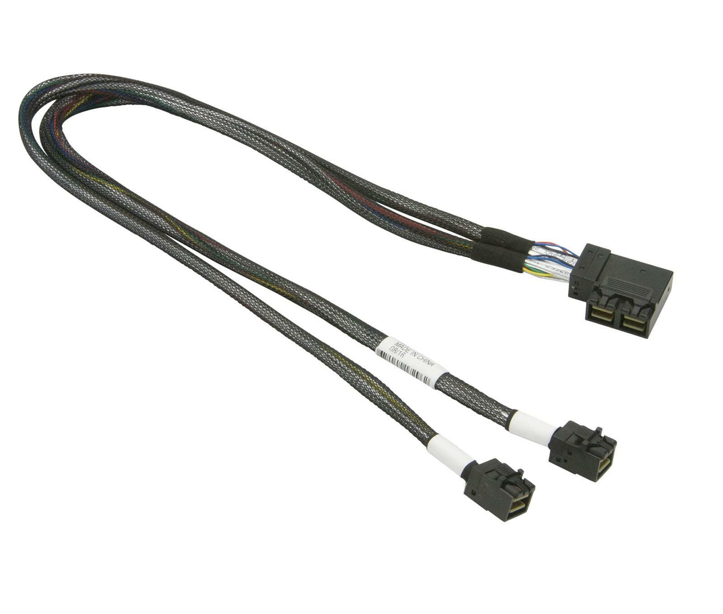 Supermicro CBL-SAST-0671 2 Right Angle MiniSAS HD SFF-8643 to 2 SFF-8643 Cable