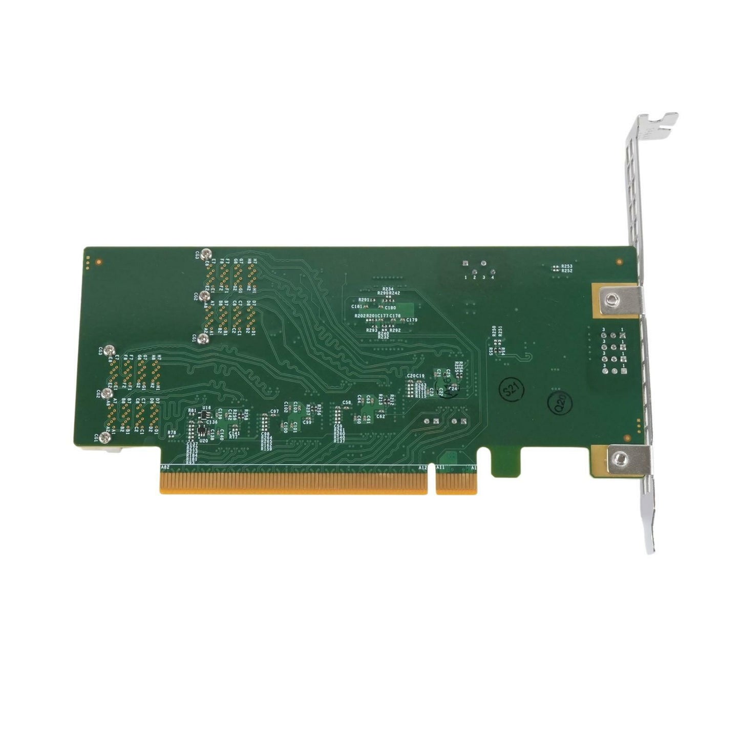 Supermicro AOC-SLG3-4E4R Quad-Port Internal SFF-8643 PCIe x16 Gen-3 NVMe HBA LFF