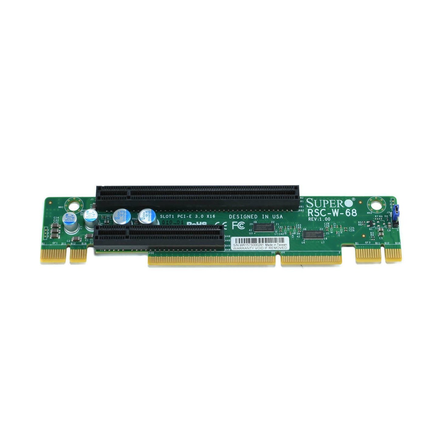 Supermicro RSC-W-68 1U LHS WIO w/ 2x PCIe x8 slot & PCIe x16 slot Riser Card