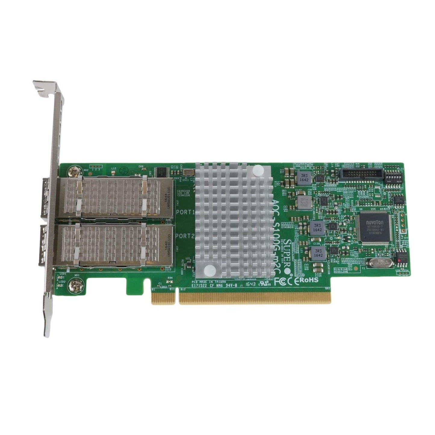 Supermicro AOC-S100G-M2C ConnectX-4 EN 2-Port 100GbE QSFP28 PCIe3.0 x16 NIC