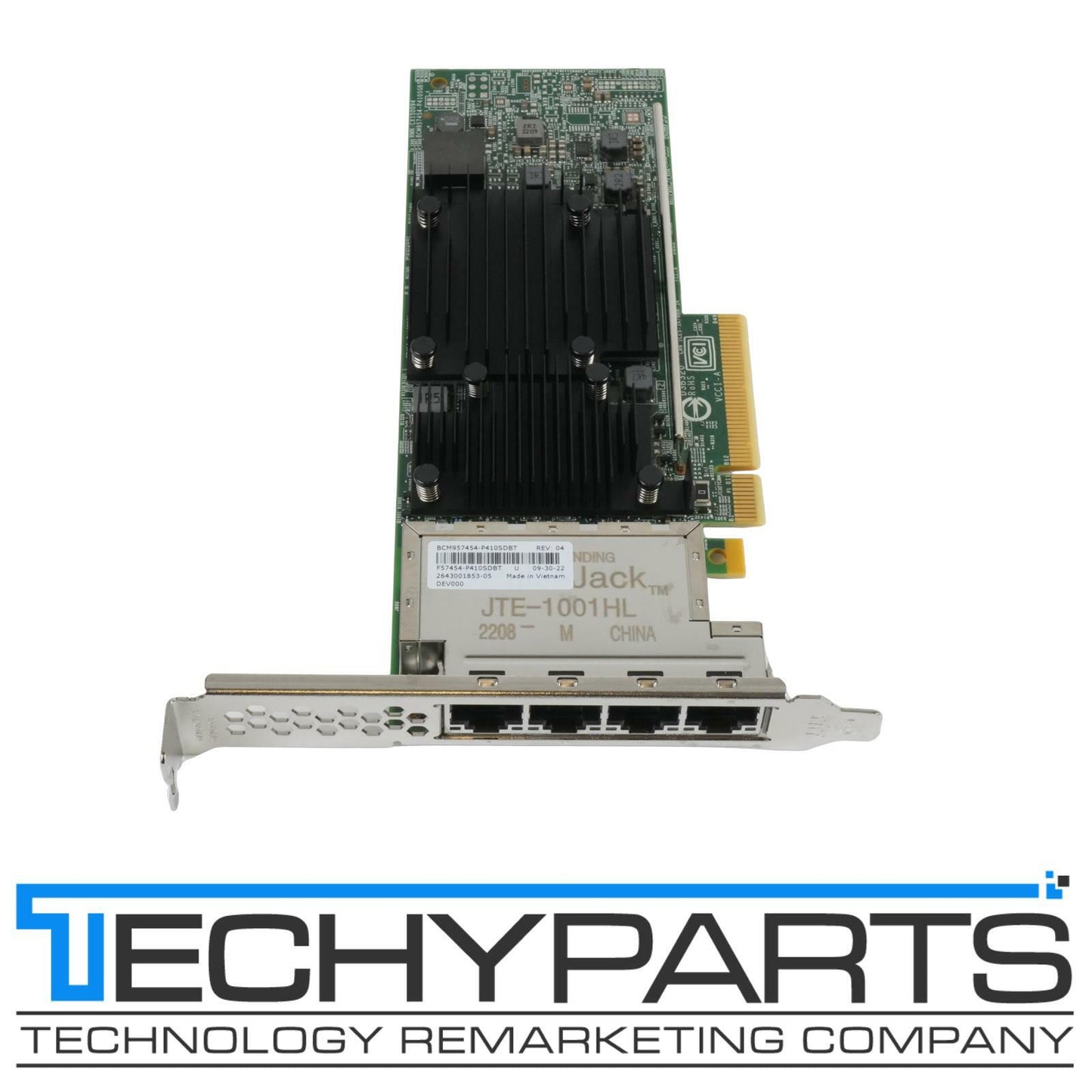 Dell 5C61N Broadcom BCM957454-P410SDBT 57454 Quad Port 10GBase-T PCIe 3.0 x8 NIC