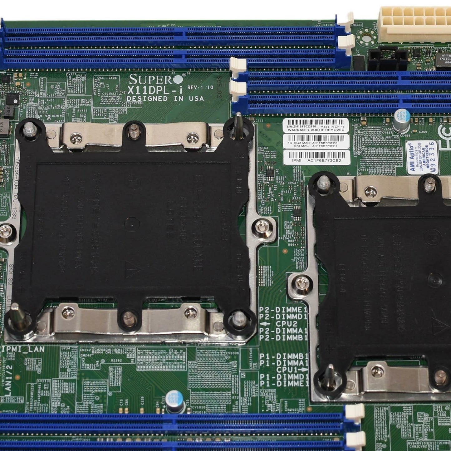 Supermicro X11DPL-i Intel C621 Dual Xeon Scalable LGA-3647 DDR4 ATX Motherboard