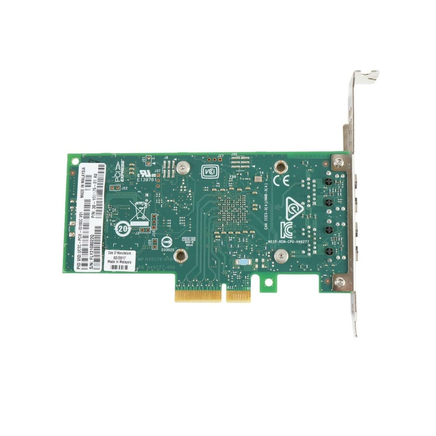 Cisco UCSC-PCIE-ID10GC Intel X550-T2 2-Port 10GbE PCIe 3.0 x4 Ethernet CNA