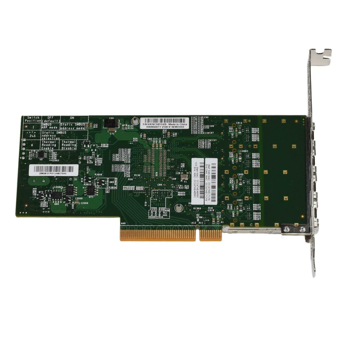 Supermicro AOC-STG-i4S Quad-Port 10Gb/s SFP+ 10GbE Intel X710-DA4 NIC CNA