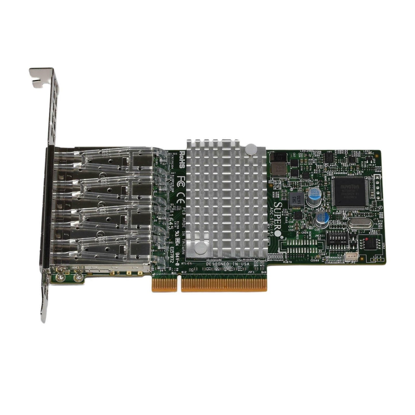 Supermicro AOC-STG-i4S Quad-Port 10Gb/s SFP+ 10GbE Intel X710-DA4 NIC CNA