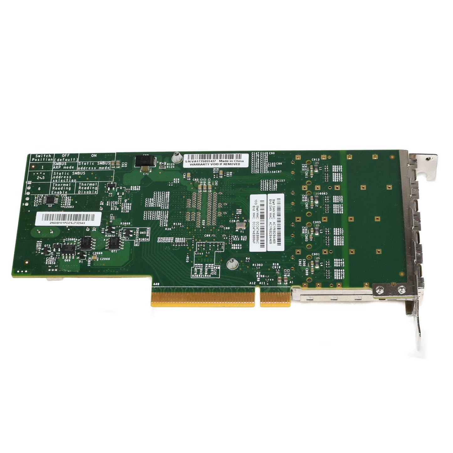 Supermicro AOC-STG-i4S Quad-Port 10Gb/s SFP+ 10GbE Intel X710-DA4 NIC CNA SFF