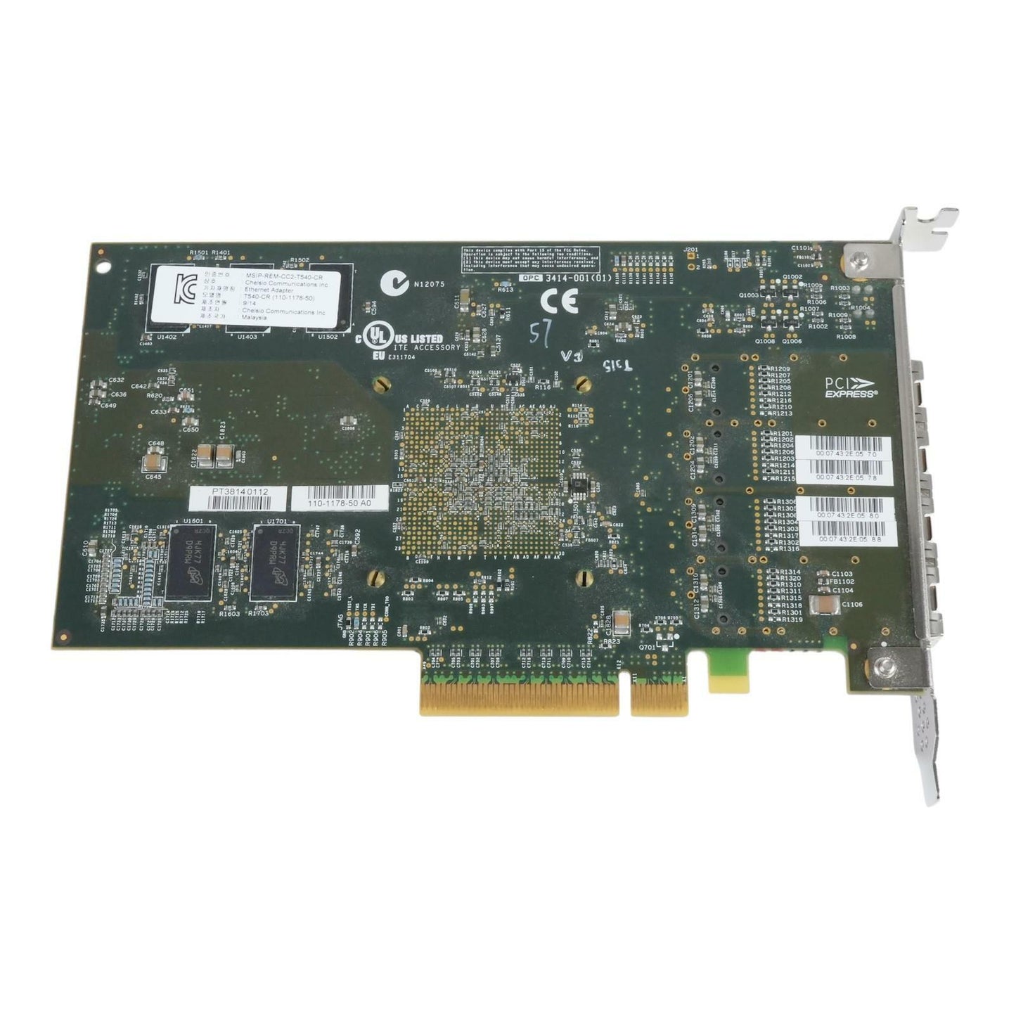 Chelsio T540-CR 110-1178-50 10GbE 4-Port SFP+ PCIe 3.0 x8 Unified Wire Adapter