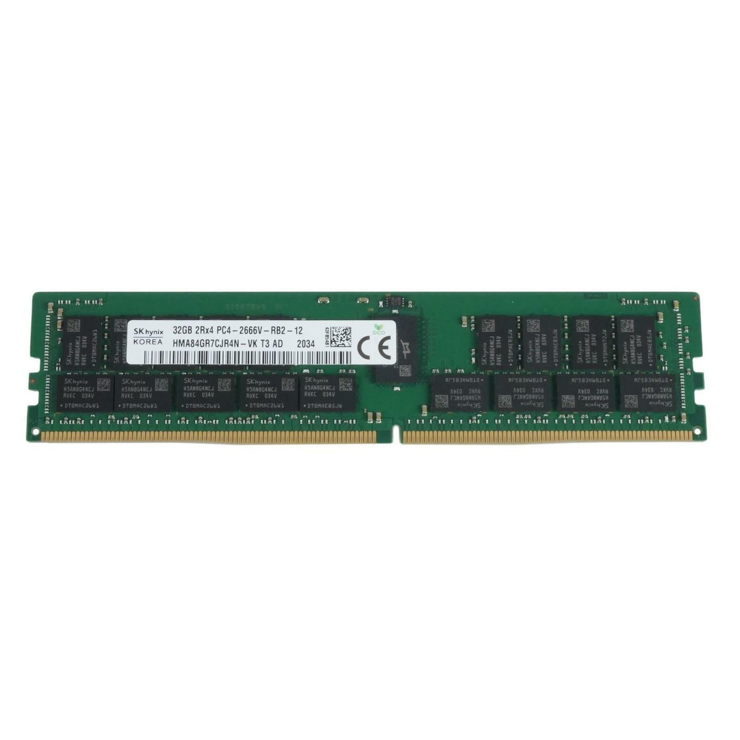 SK Hynix 32GB 2Rx4 DDR4 PC4-2666V-R Reg ECC 1.2V 288-pin RDIMM HMA84GR7CJR4N-VK