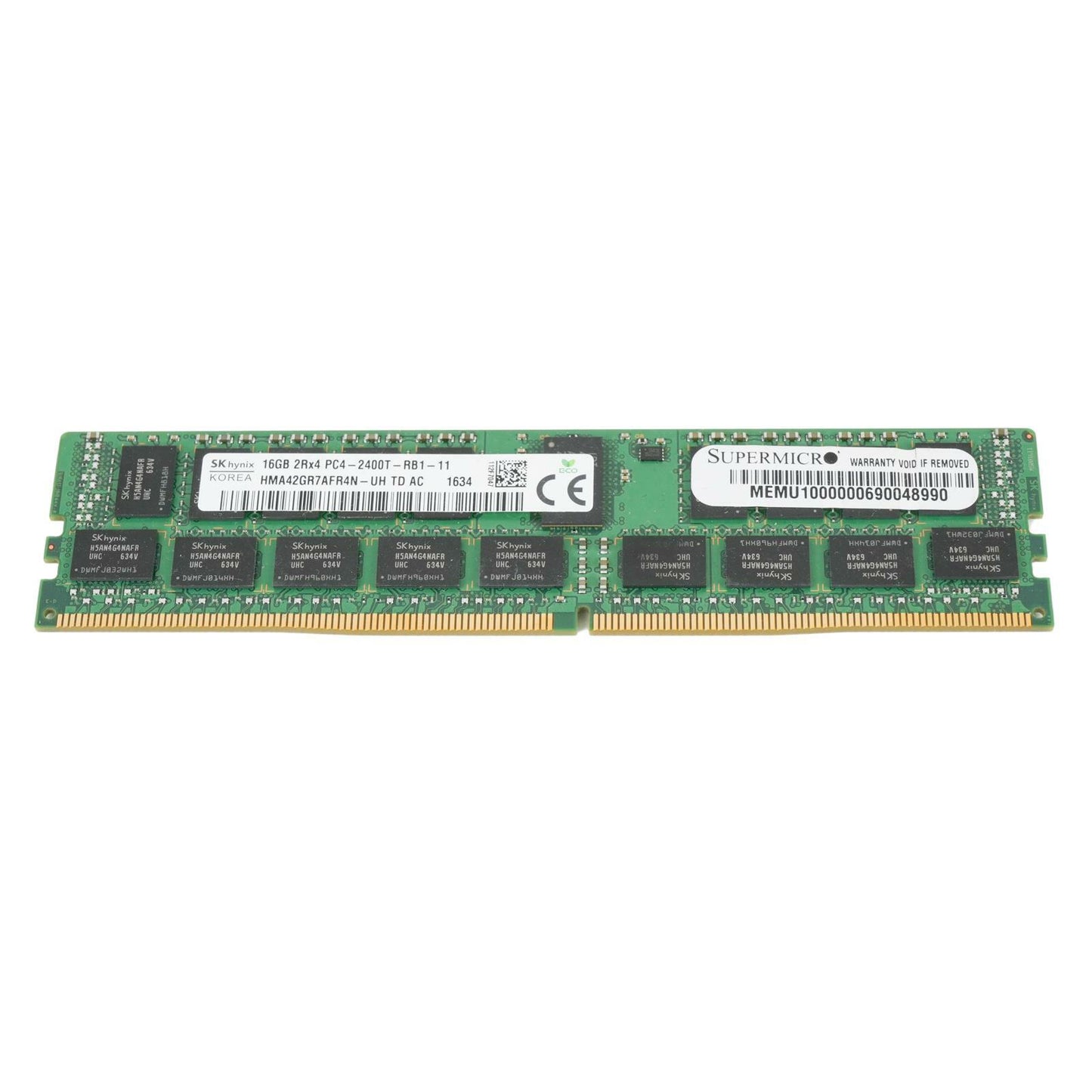 SK Hynix 16GB 2Rx4 DDR4-2400 PC4-19200T-R REG ECC 288pin RDIMM HMA42GR7AFR4N-UH