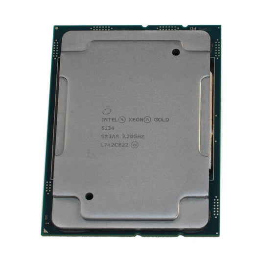 Intel SR3AR Xeon GOLD 6134 3.2Ghz 8-Core 24.75M L3 Cache FCLGA3647 Processor CPU