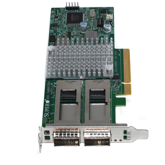 Supermicro AOC-S40G-i2Q 40GbE Dual-Port QSFP+ PCIe x8 Network Interface Card SFF