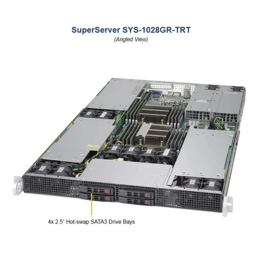 SUPERMICRO SYS-1028GR-TRT 2x Intel Xeon E5-2690v3 2.6GHz 32GB RAM 1U Server