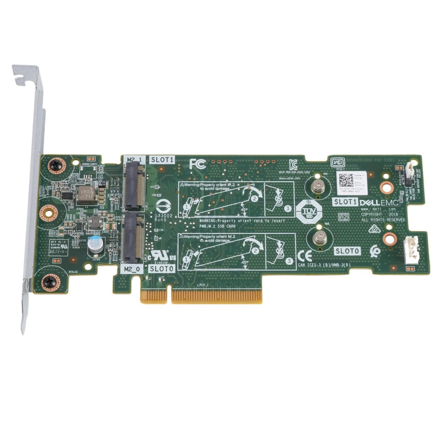 Dell 7HYY4 BOSS-S1 Dual M.2 2280 SATA SSD PCIe 2.0 x8 Adapter Card