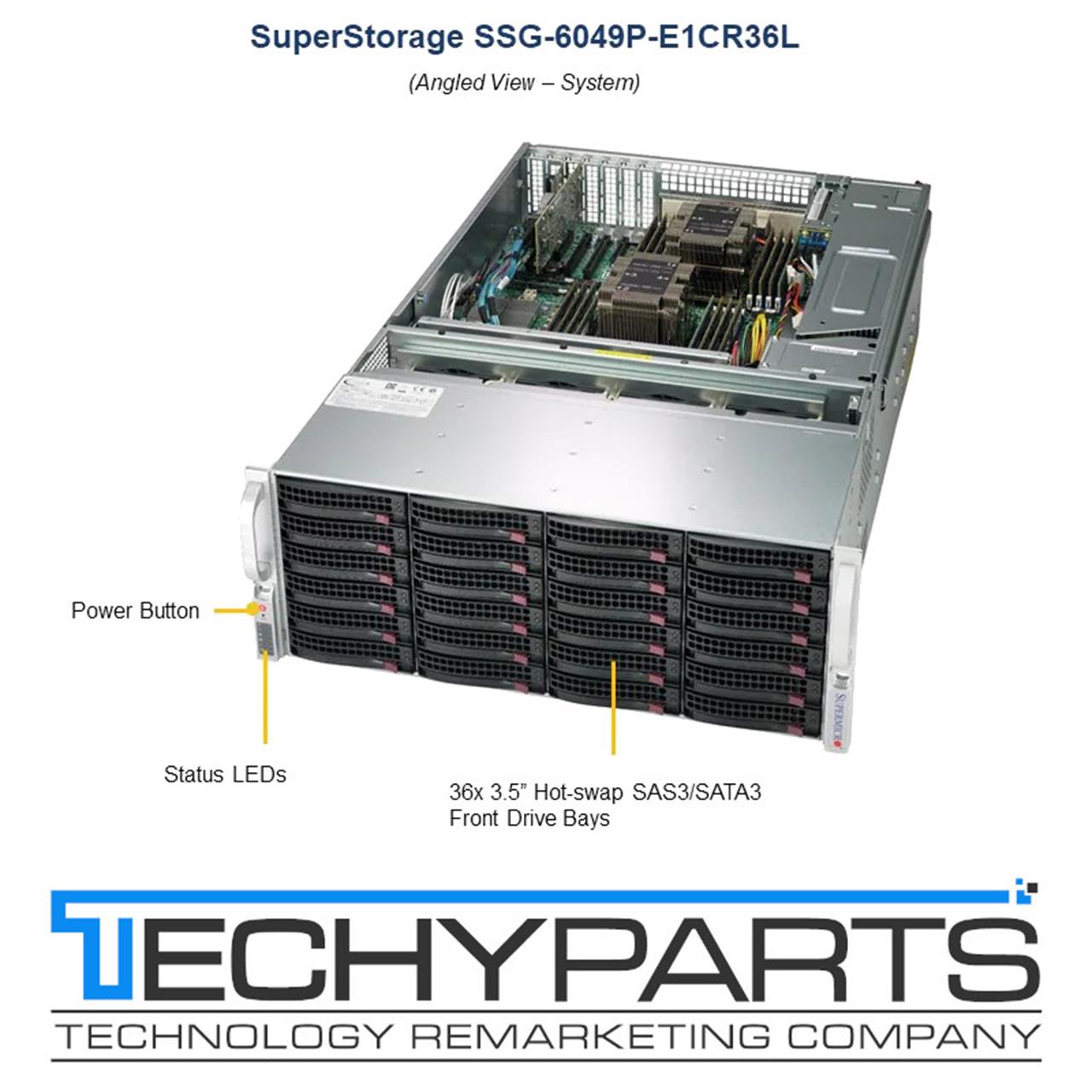 Supermicro 6049P-E1CR36L X11DPH-T 2x Xeon Gold 6132 192GB RAM 4U Storage Server