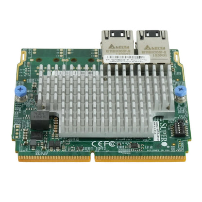 Supermicro AOC-MTG-i2TM Intel X550 10GbE 2-Port RJ45 SIOM NIC with BKT-0085L