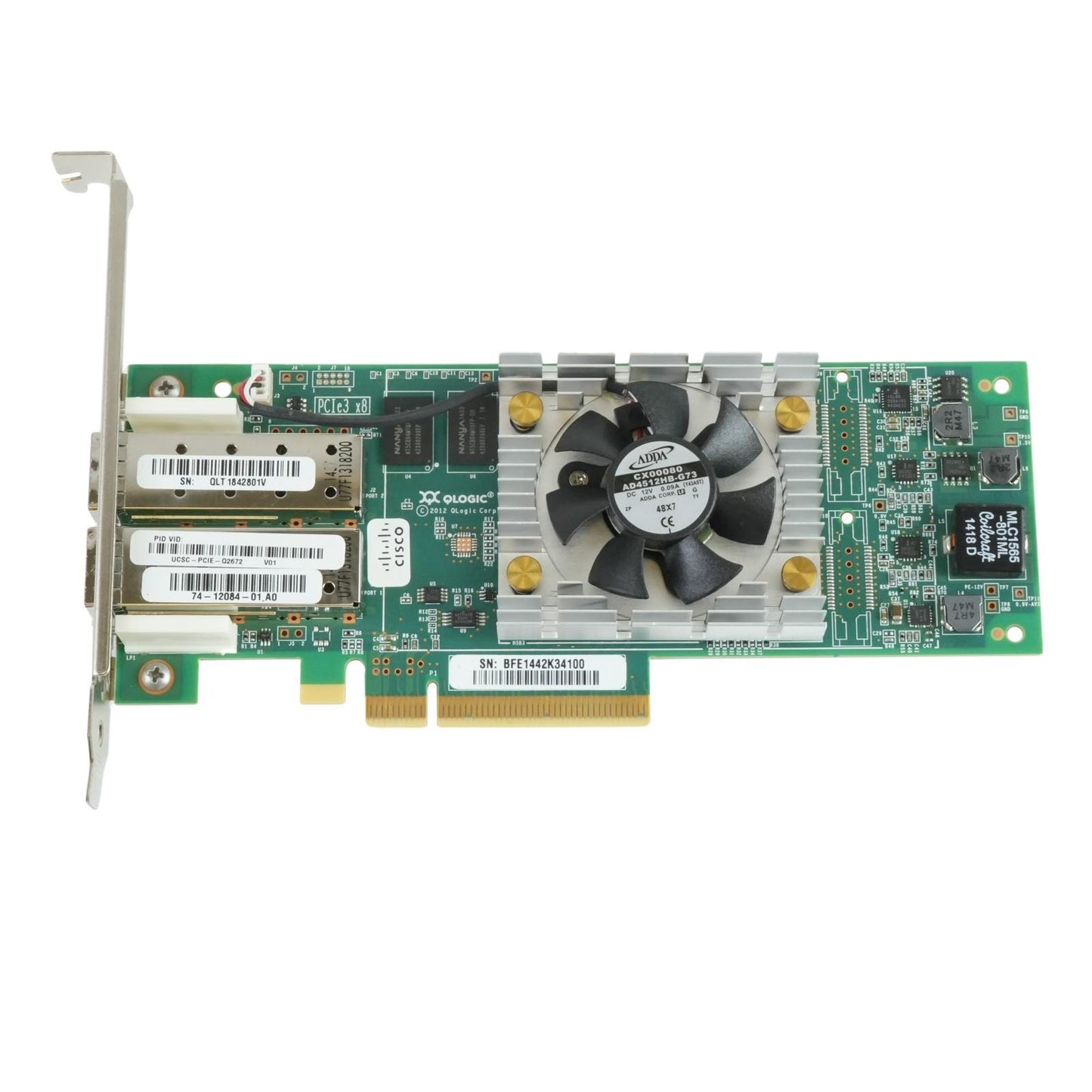 Cisco UCSC-PCIE-Q2672 QLogic QLE2672 16Gb/s 2-Port Fibre Channel PCIe 3.0 x8 HBA