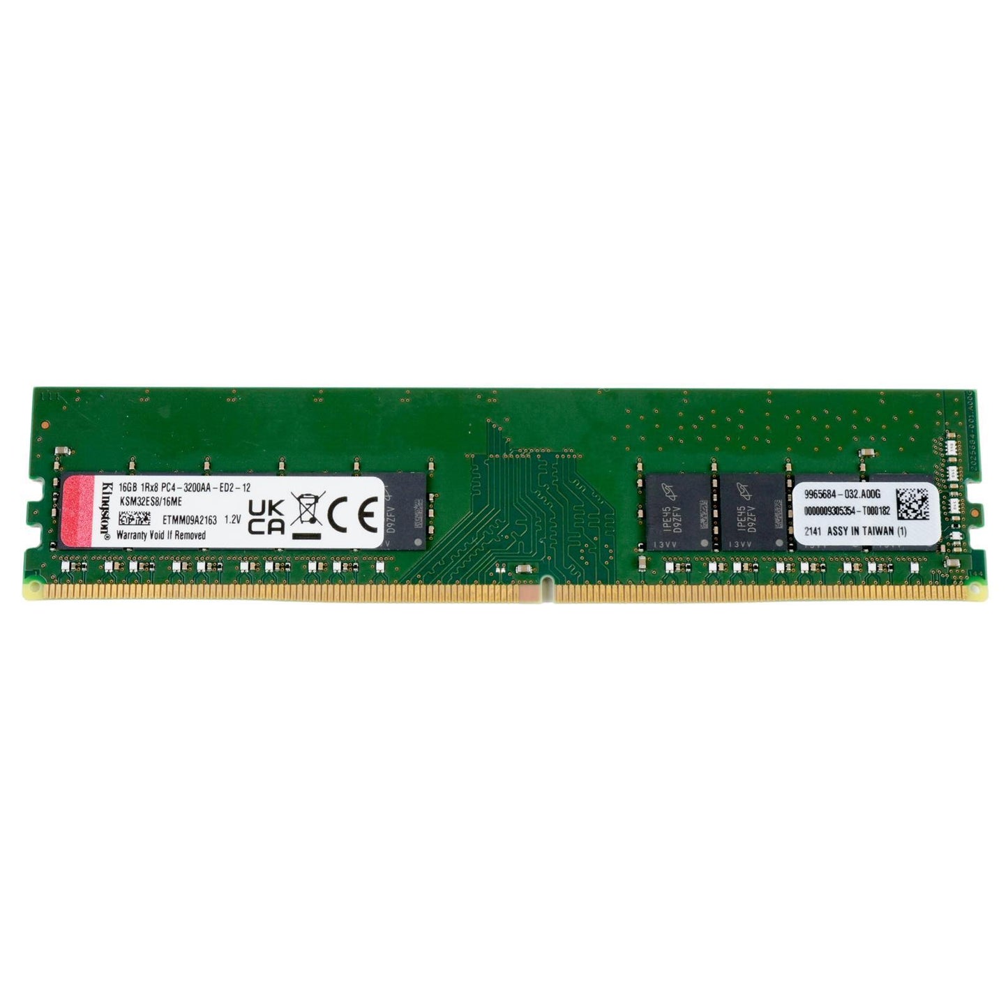 Kingston KSM32ES8/16ME 16GB 1Rx8 DDR4-3200AA PC4-25600E ECC Unbuffered EUDIMM