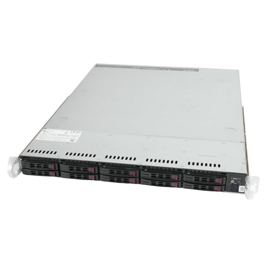 Supermicro CSE-116AC2-R504WB 1U Server Chassis, 10-Bay SFF SAS3/NVMe, 2×500W PSU