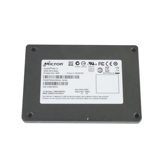 Micron RealSSD P300 50GB 2.5" SATA 6G SSD Solid State Drive MTFDDAC050SAL-1N1AA