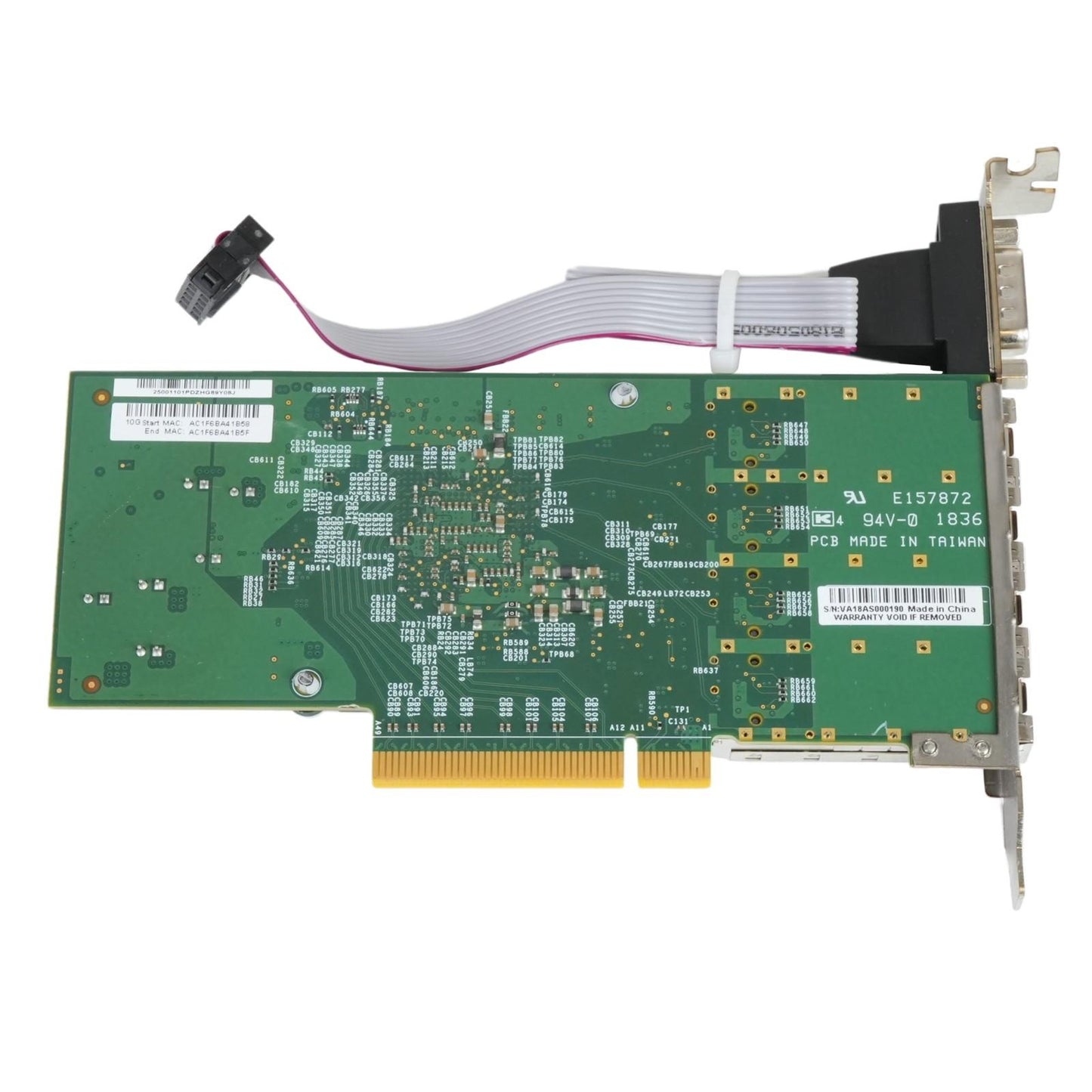 Supermicro AOC-STG-B4S 4-Port SFP+ Broadcom BCM57840S 10GbE with Serial Port
