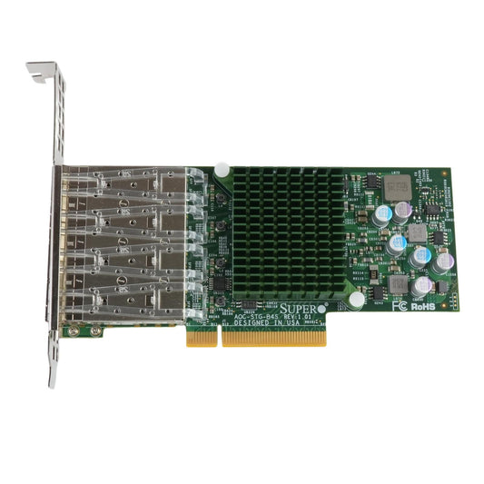 Supermicro AOC-STG-B4S 4-Port SFP+ Broadcom BCM57840S 10GbE Controller NIC
