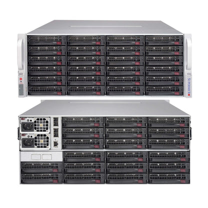 Supermicro CSE-847E1C-R1K28JBOD 4U Rackmount 3.5" 44-Bay JBOD Chassis 2x1280W