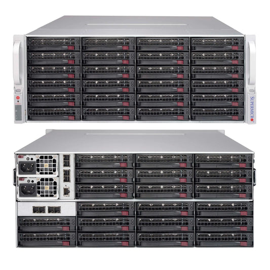 Supermicro CSE-847E2C-R1K28JBOD 4U Rackmount 3.5" 44-Bay JBOD Chassis 2x1280W