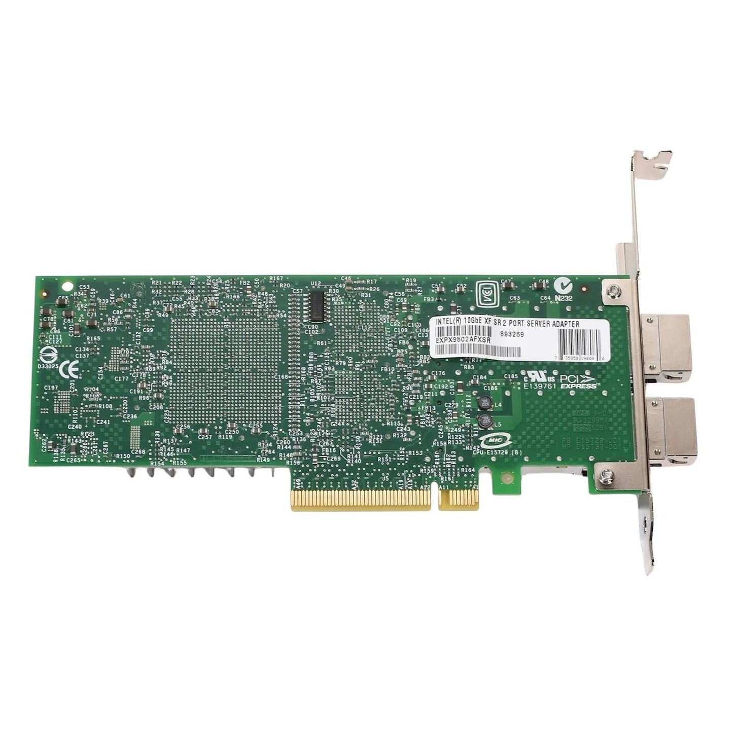 Intel EXPX9502AFXSR 10GbE 2-Port XF SR PCIe x8 Server Network Adapter